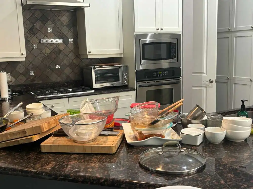 Kitchen before deep cleaning - DFW maid service