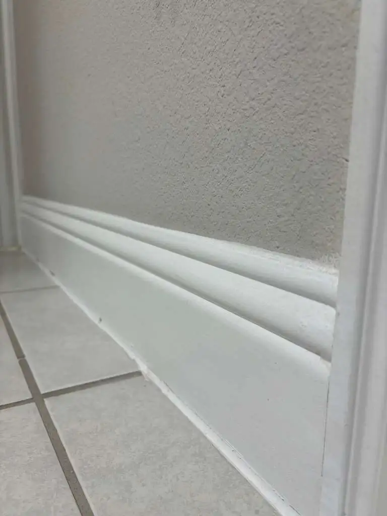Clean baseboards
