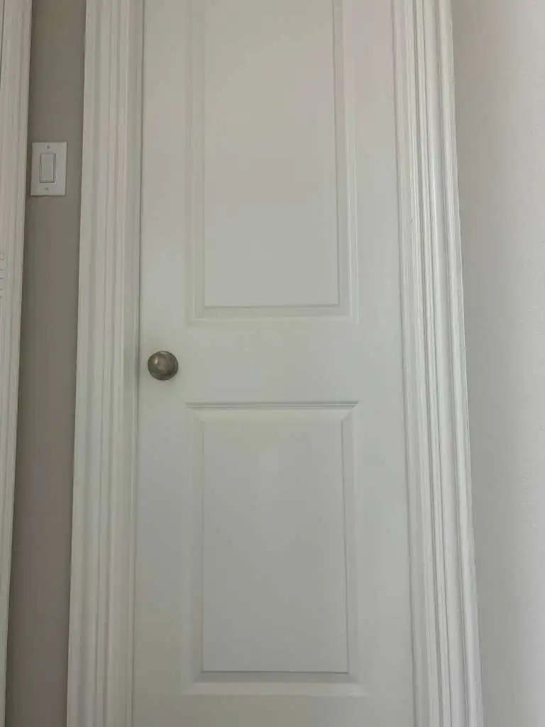 Clean door detail