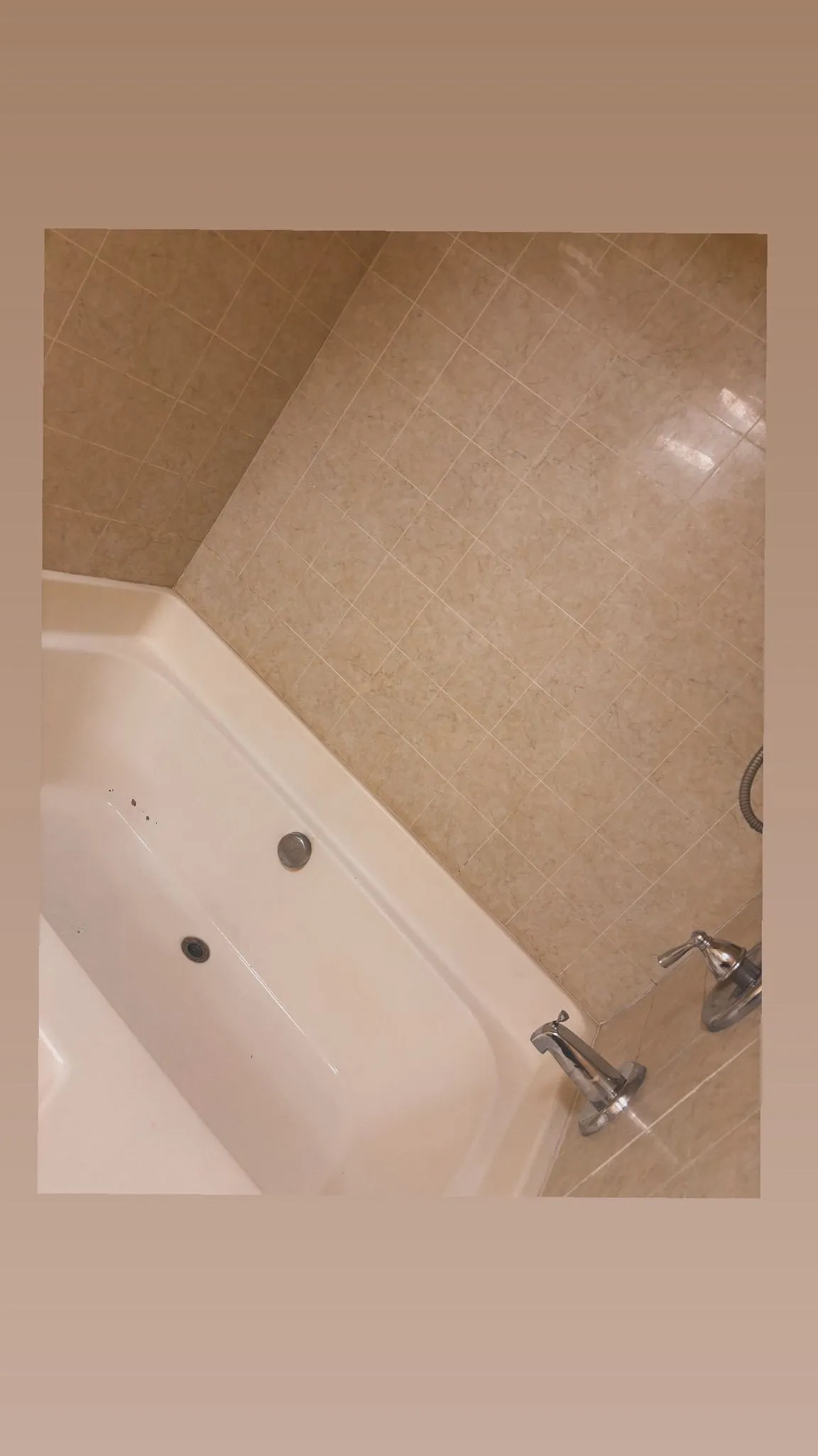 Cleaned bathtub